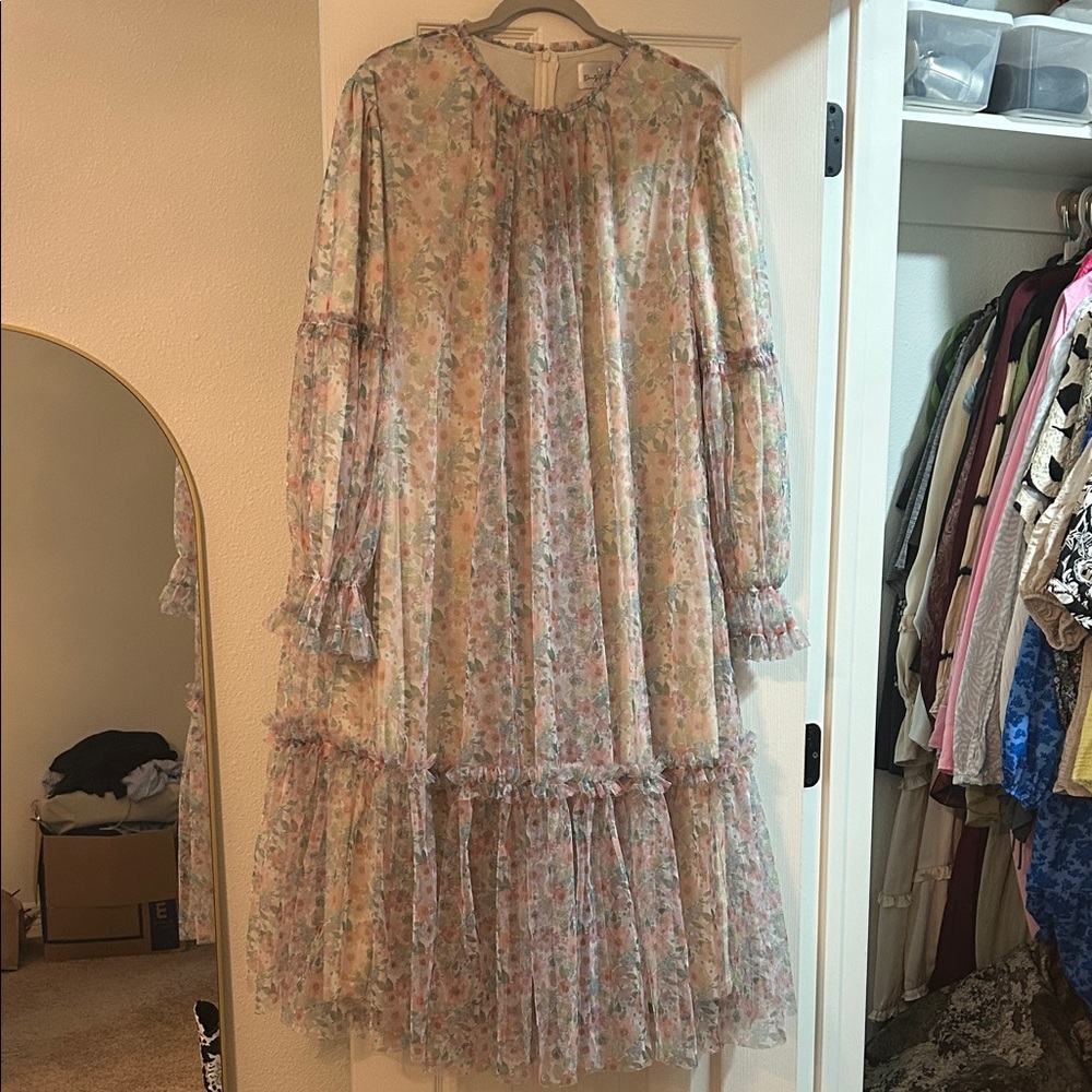 Dainty Jewells- Floral Long Sleeve Dress